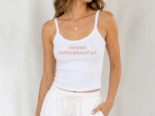 Custom Embroidered Lounge Set